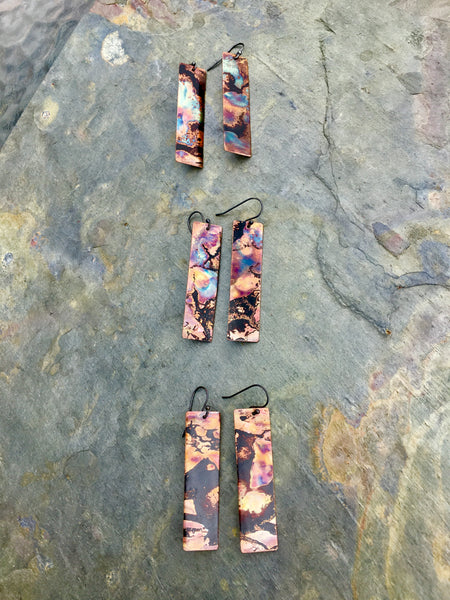 Firepainted Tapestry Earrings MY FIRST DESIGN, CUSTOMER FAVORITE