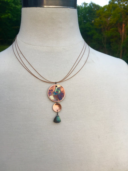 Three Tier with Labradorite