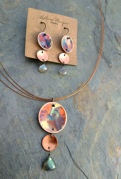 Three Tier with Labradorite