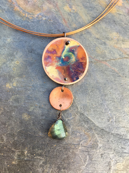 Three Tier with Labradorite