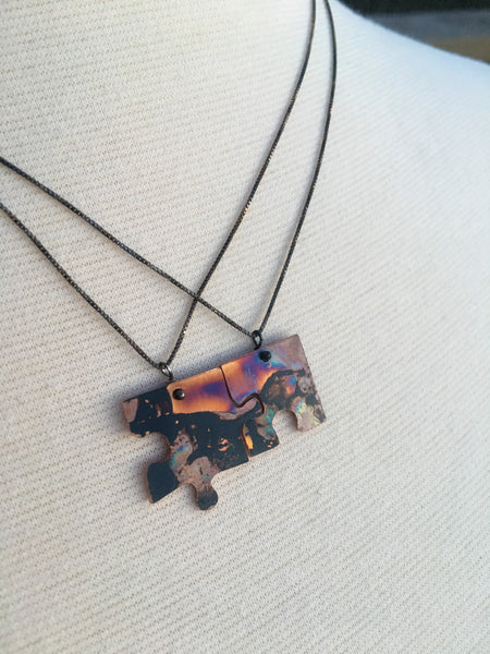 Together Apart Necklace, PUZZLE PIECE